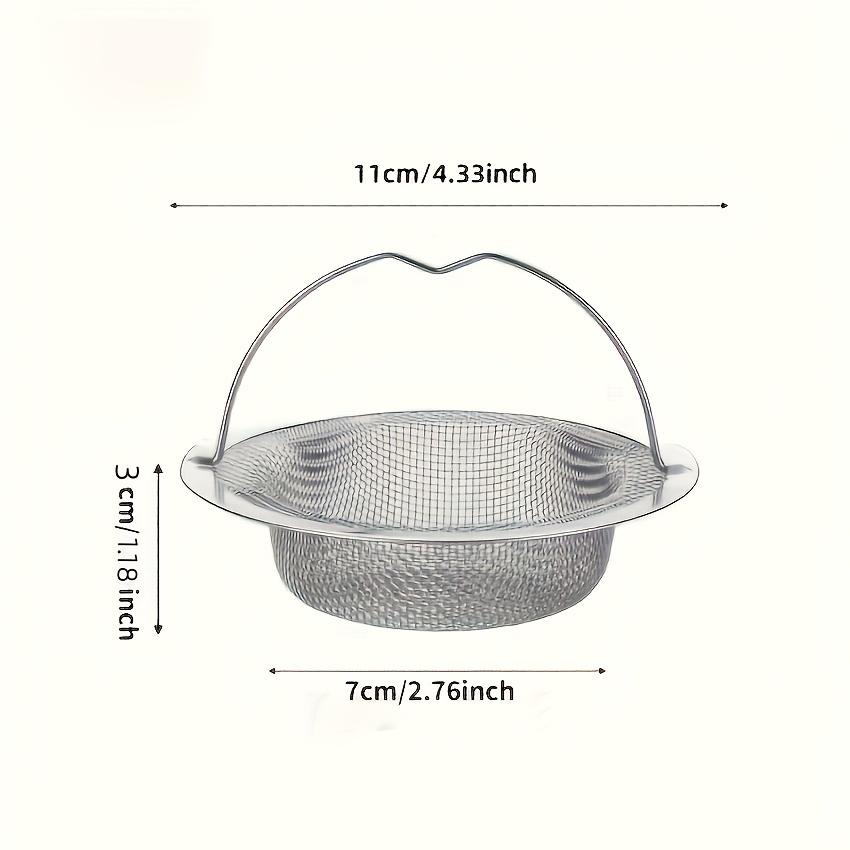 Stainless steel sink filter with handle, rust-proof mesh design, prevents clogging for kitchen and bathroom use. 1pc
Stainless steel sink filter with handle, rust-proof mesh design, prevents clogging for kitchen and bathroom use. 1pc