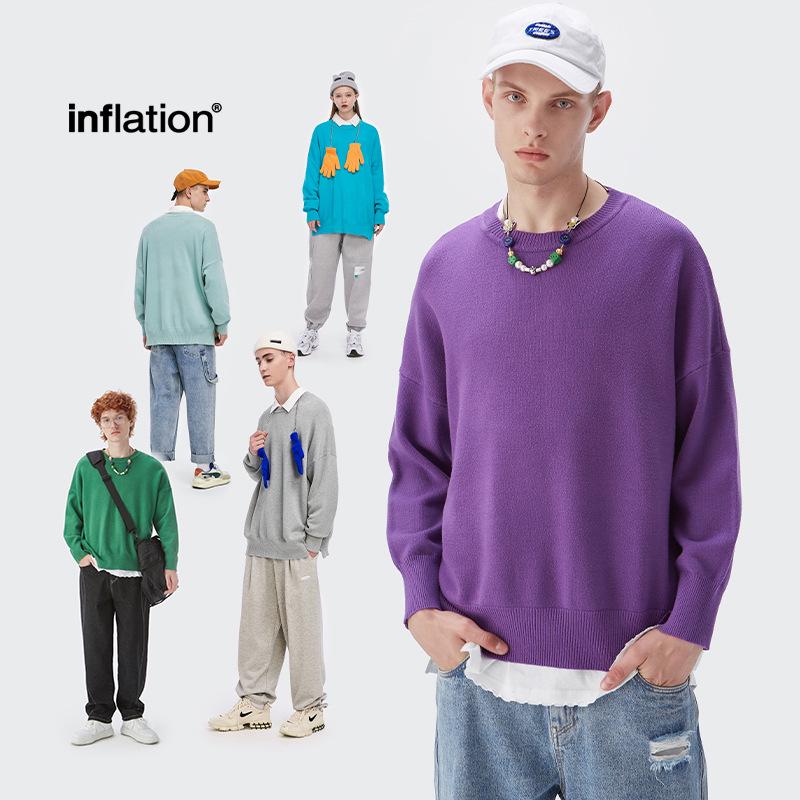 INF Menswear | 2024 Осень/Зима Свободный свитер из пряжи Dopamine Core-Spun – Однотонный, Круглый вырез L
INF Menswear | 2024 Осень/Зима Свободный свитер из пряжи Dopamine Core-Spun – Однотонный, Круглый вырез L