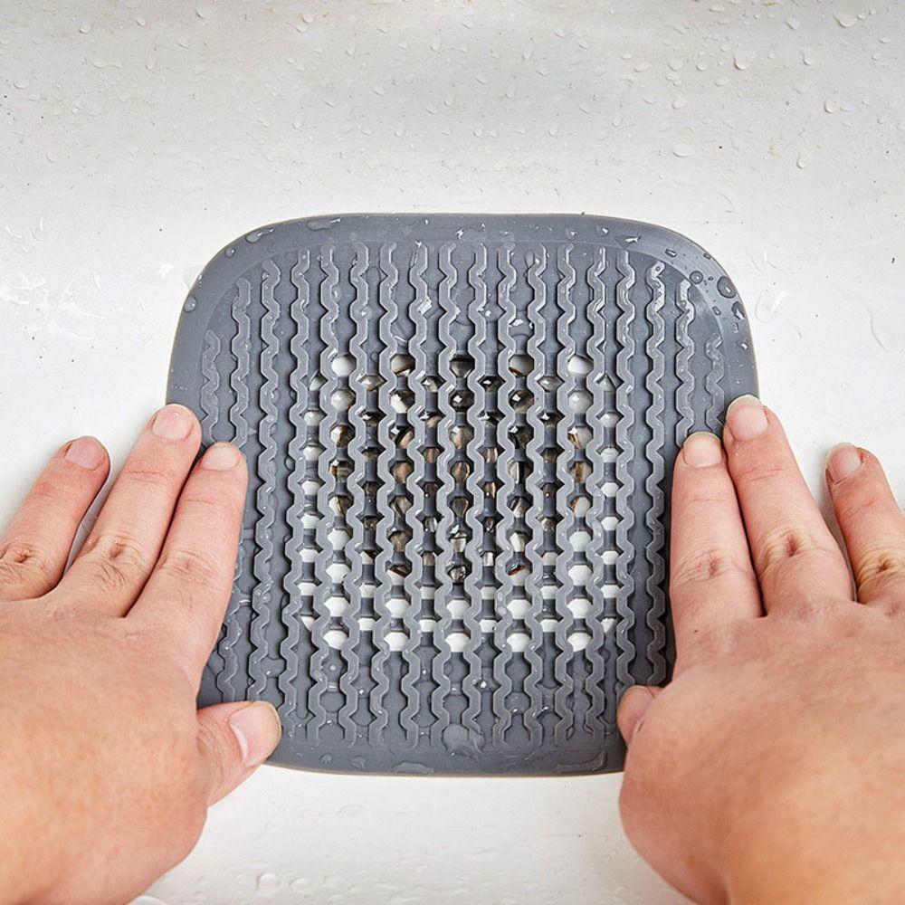 Anti-blocking Hair Filter Convenient Bathtub Drain Strainer Silicone Floor Drain Home grey-style B
Anti-blocking Hair Filter Convenient Bathtub Drain Strainer Silicone Floor Drain Home grey-style B