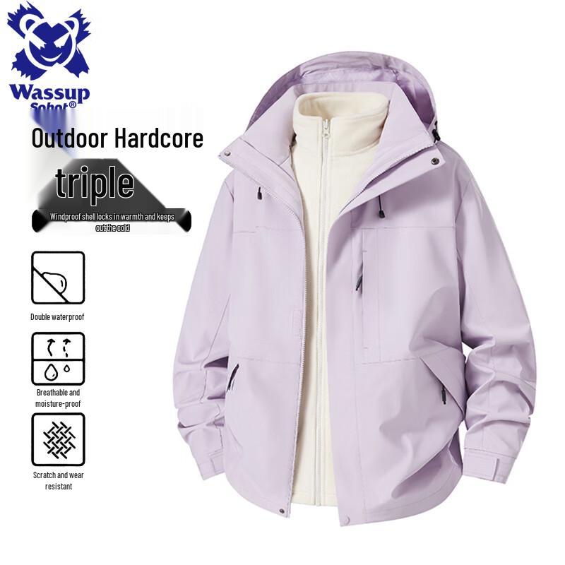 Wassup Sohot Мужская куртка 3-в-1 на осень-зиму, ветрозащитная, для пеших походов 3XL
Wassup Sohot Мужская куртка 3-в-1 на осень-зиму, ветрозащитная, для пеших походов 3XL