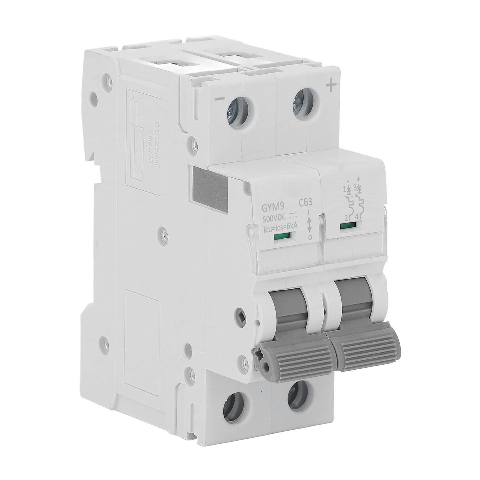 Автоматичний вимикач Mini 2P MCB Air Switch Protector від перевантаження DC 500V 63A для домашнього офісу
Автоматичний вимикач Mini 2P MCB Air Switch Protector від перевантаження DC 500V 63A для домашнього офісу