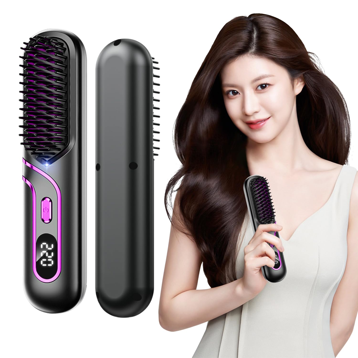 in Supervised by a Heat hair straightening electric negative 6000mAh large 4 temperature LCD ceramic easy rapid no hair easy to carry New 2025! чорний
in Supervised by a Heat hair straightening electric negative 6000mAh large 4 temperature LCD ceramic easy rapid no hair easy to carry New 2025! чорний
