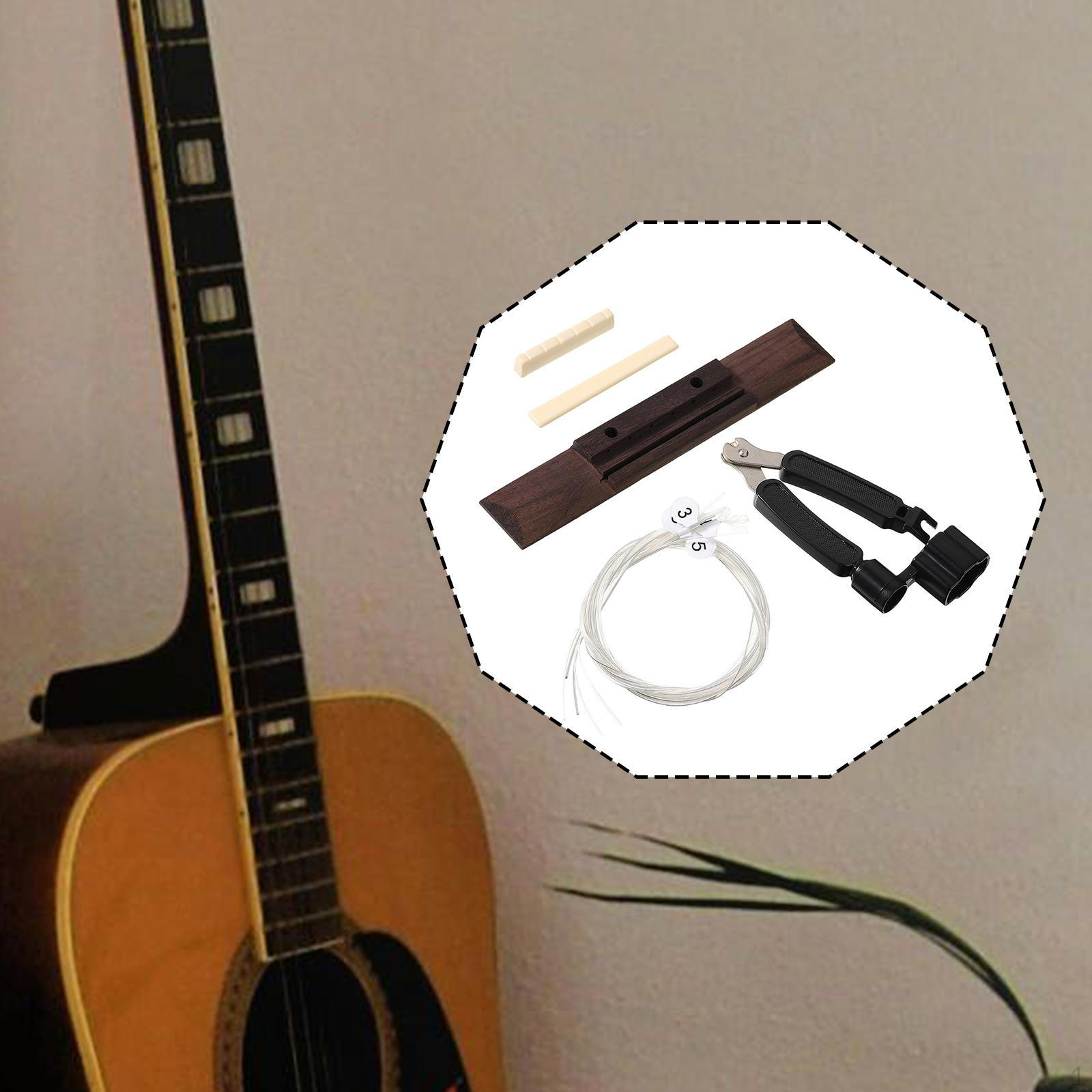 Classic Guitar Bridge Saddle Nut Set String Instrument Accessories Professional Wood Spare
Classic Guitar Bridge Saddle Nut Set String Instrument Accessories Professional Wood Spare