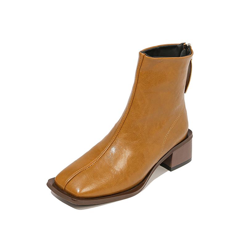 Retro Square Toe High Heel Soft Leather Boots New French Commuter Work Block Heel Booties for Kids 40 хакі
Retro Square Toe High Heel Soft Leather Boots New French Commuter Work Block Heel Booties for Kids 40 хакі