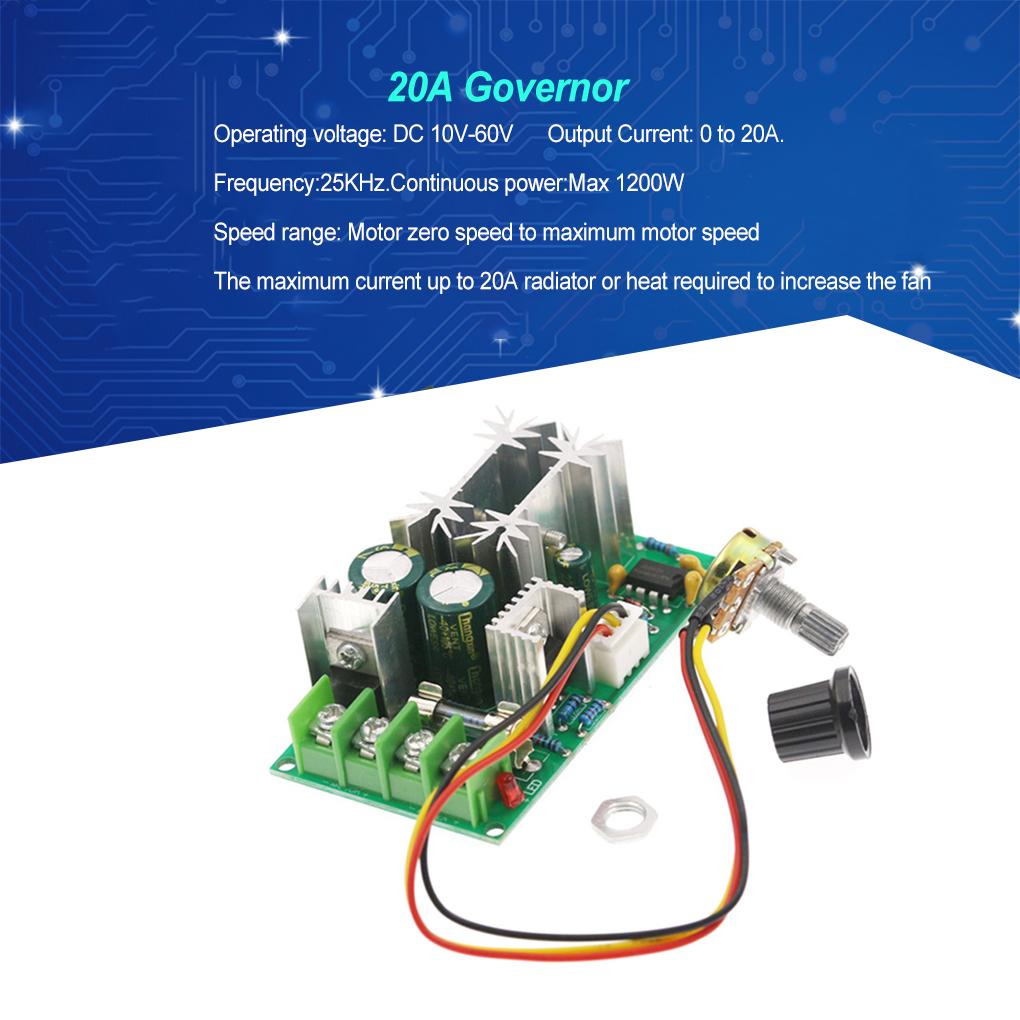 Voltage Regulator DC10V-60V Governing Switch 1200W Iron Plastics Motor Governor Compact Size LED Dimming Drive Modules CN
Voltage Regulator DC10V-60V Governing Switch 1200W Iron Plastics Motor Governor Compact Size LED Dimming Drive Modules CN