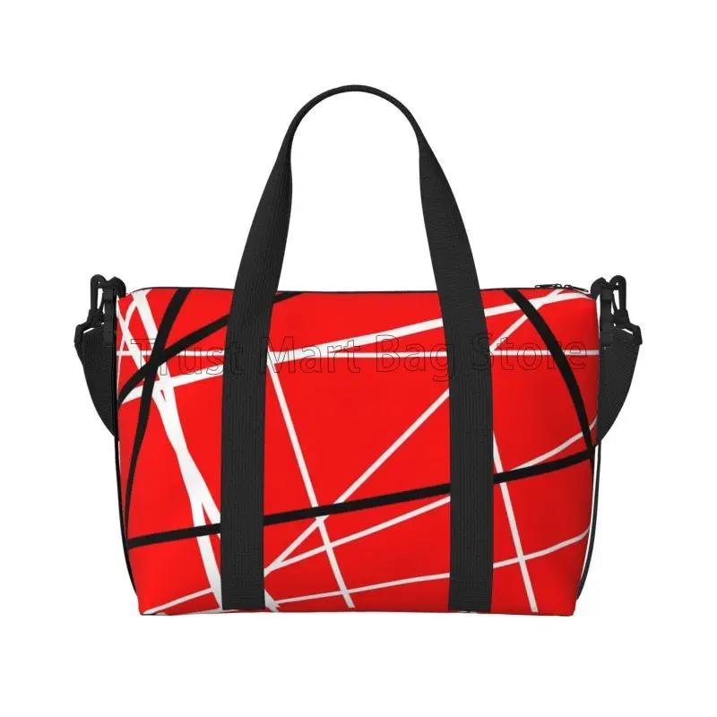 Red Black White Stripes Travel Duffle Bags Van Halen Durable Personalize Sport Gym Travel Bag Unisex Weekender Overnight Bag
Red Black White Stripes Travel Duffle Bags Van Halen Durable Personalize Sport Gym Travel Bag Unisex Weekender Overnight Bag