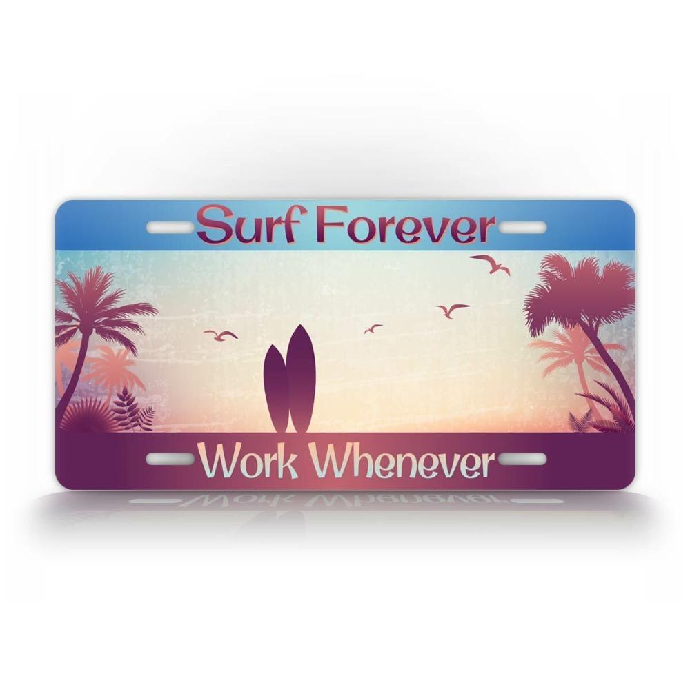 1pc Custom Surf Beach License Plate Metal Tin Sign Garage Wall Decor білий
1pc Custom Surf Beach License Plate Metal Tin Sign Garage Wall Decor білий