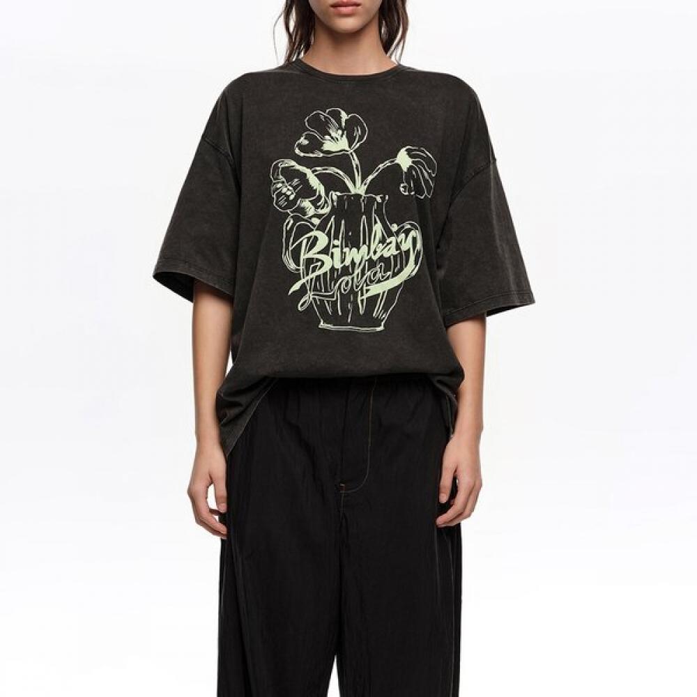 Bimbairolla Floral Logo Embossed T shirT Black b265awT021bkb Black/M
Bimbairolla Floral Logo Embossed T shirT Black b265awT021bkb Black/M