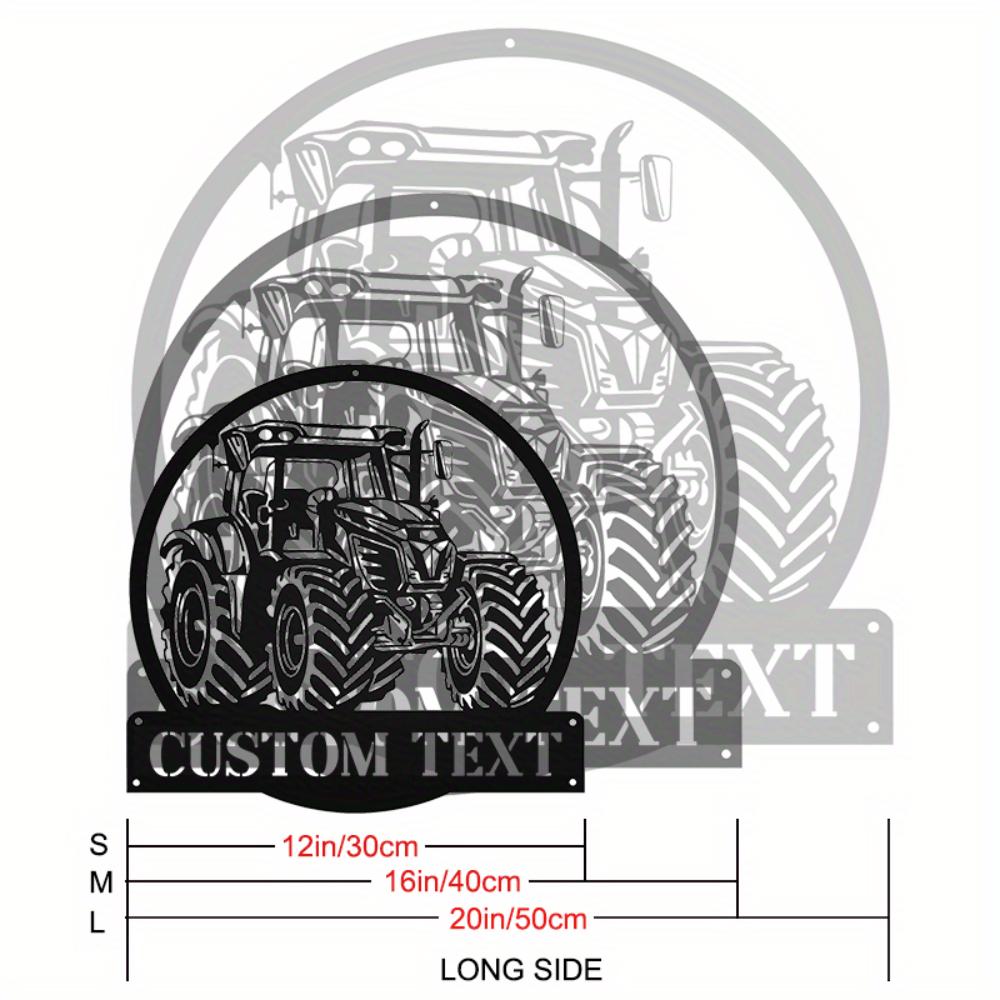 Unique Custom Farmhouse Tractor Metal Wall Art Sign Personalized Farm Nameplate Modern Sturdy Room Decor 30cm
Unique Custom Farmhouse Tractor Metal Wall Art Sign Personalized Farm Nameplate Modern Sturdy Room Decor 30cm