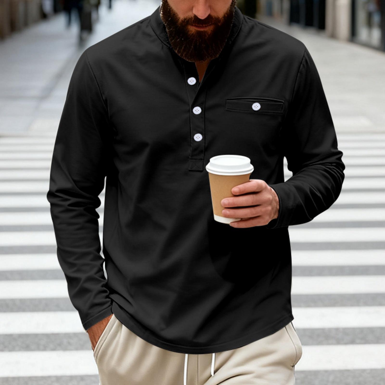 Mens Long Sleeve Shirts Sweatshirt Pacificozy Men s Solid Color Long Sleeve Hooded Sweatshirt XXL чорний
Mens Long Sleeve Shirts Sweatshirt Pacificozy Men s Solid Color Long Sleeve Hooded Sweatshirt XXL чорний