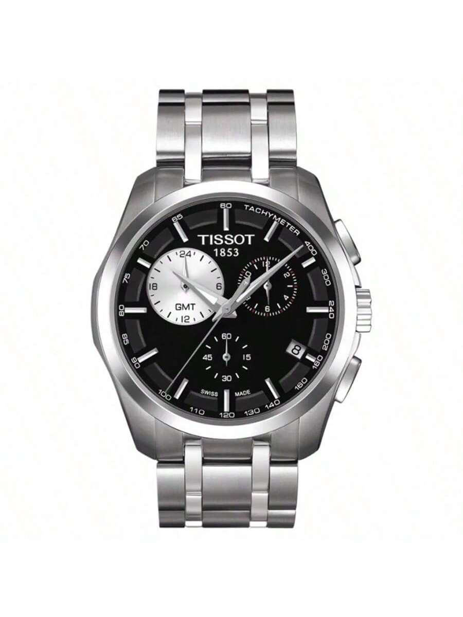 Чоловічий кварцовий годинник Tissot, водостійкість 100 м, зі шкіряним ремінцем T035.439.11.051.00 чорний
Чоловічий кварцовий годинник Tissot, водостійкість 100 м, зі шкіряним ремінцем T035.439.11.051.00 чорний
