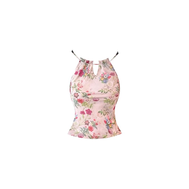 Heza Slightly Plump, Gentle, Pure and Slimming Floral Camisole Top for Women, Summer Mesh High-Waisted Hip-Hugging Skirt Set Top S
Heza Slightly Plump, Gentle, Pure and Slimming Floral Camisole Top for Women, Summer Mesh High-Waisted Hip-Hugging Skirt Set Top S