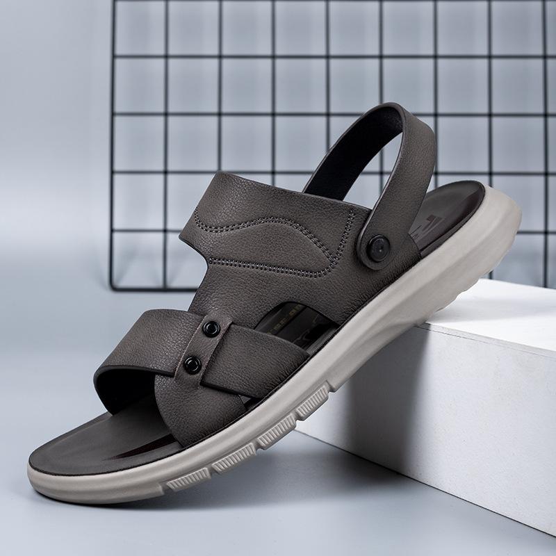 Sandals Men s 2025 Summer New Casual Beach Shoes Men s Leather Fashion Premium Slippers Soft Sole Men s Shoes Trend 38
Sandals Men s 2025 Summer New Casual Beach Shoes Men s Leather Fashion Premium Slippers Soft Sole Men s Shoes Trend 38