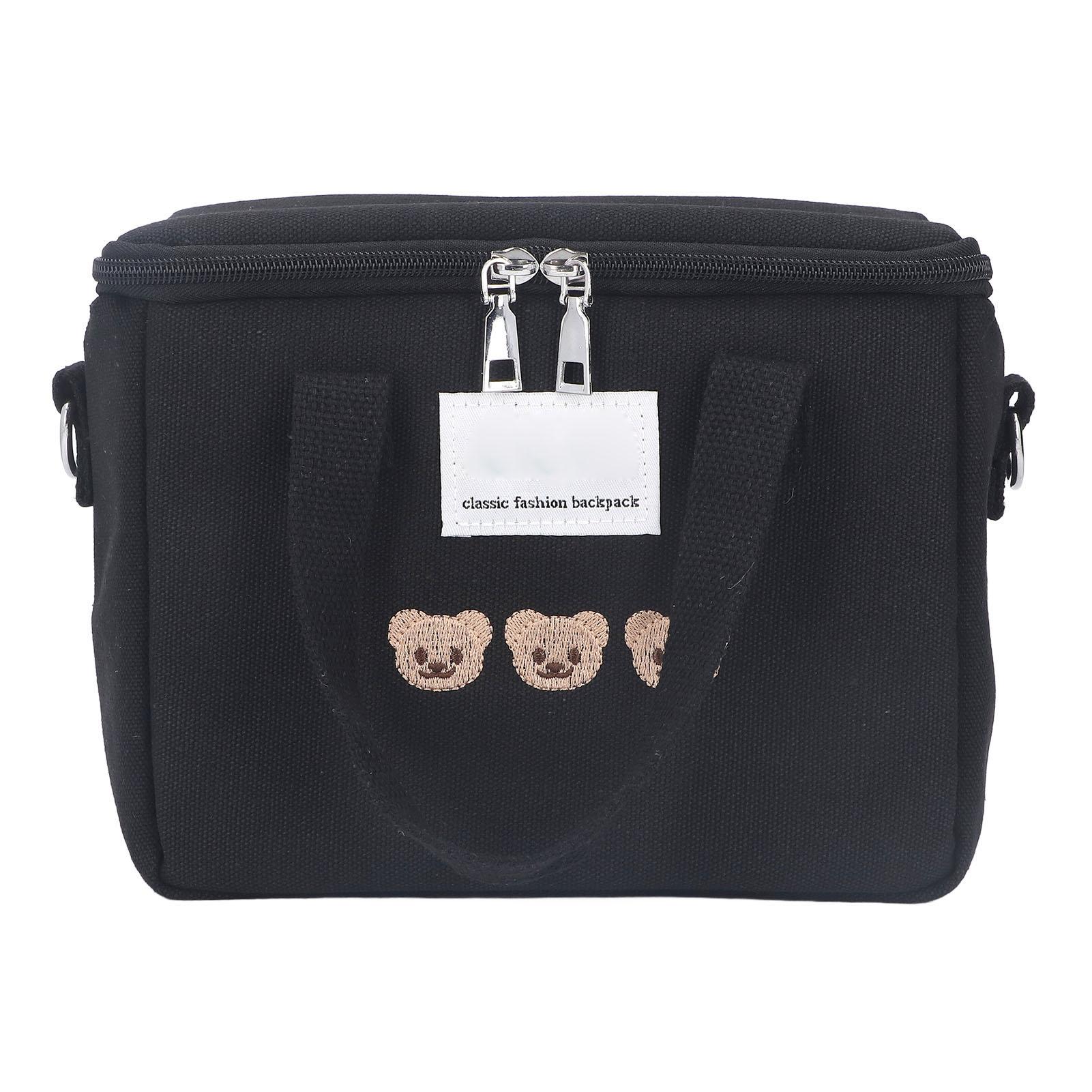 Diaper Shoulder Bag Oxford Cloth Large Capacity Embroidery Bear Pattern Mom Travel Bag with Handle for Baby Bottle
Diaper Shoulder Bag Oxford Cloth Large Capacity Embroidery Bear Pattern Mom Travel Bag with Handle for Baby Bottle