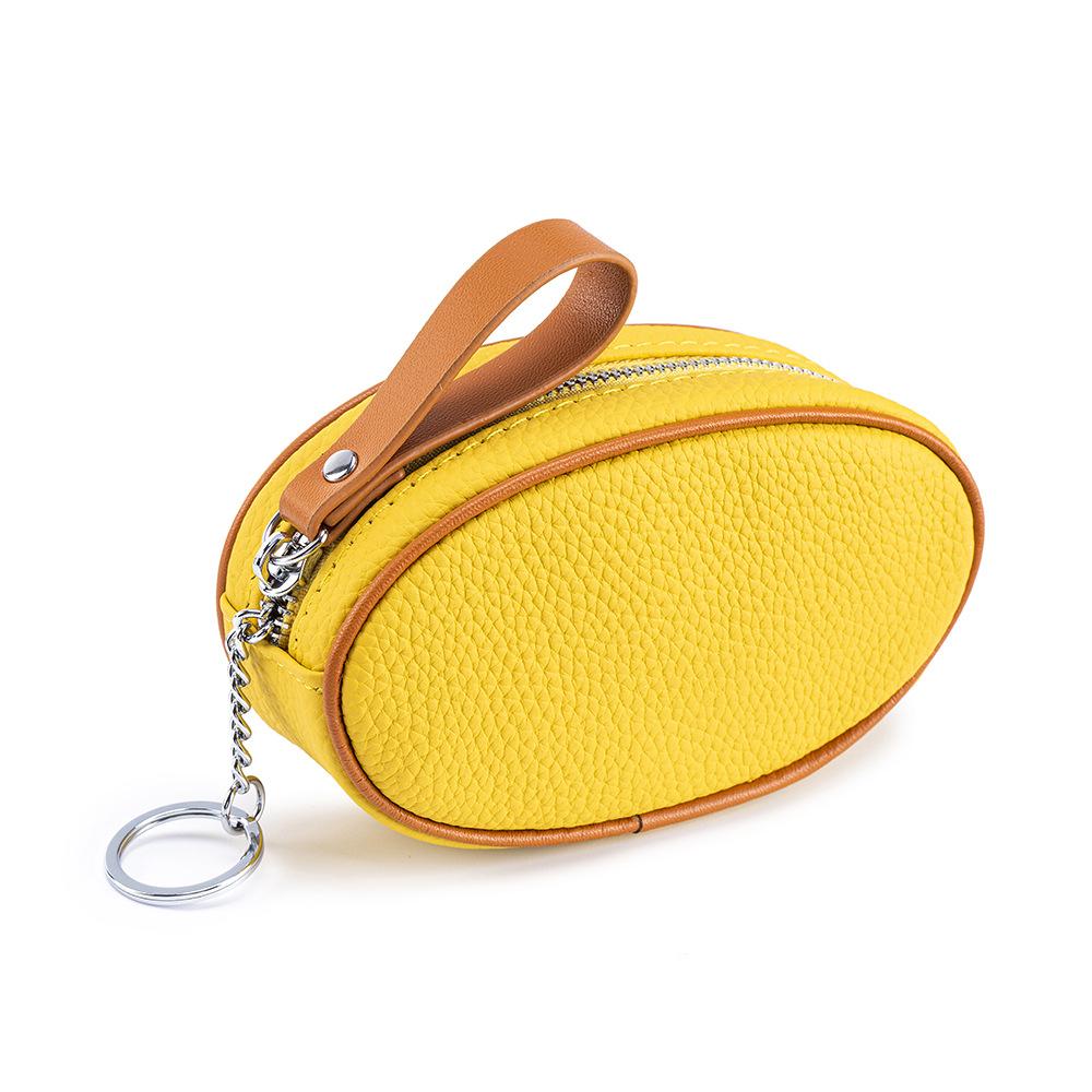 Stylish Leather Coin Pouch - Oval Shape Zippered Mini Coin Purse, Cute Compact Organizer for Keys, Cosmetics & Small Essentials жовтий
Stylish Leather Coin Pouch - Oval Shape Zippered Mini Coin Purse, Cute Compact Organizer for Keys, Cosmetics & Small Essentials жовтий