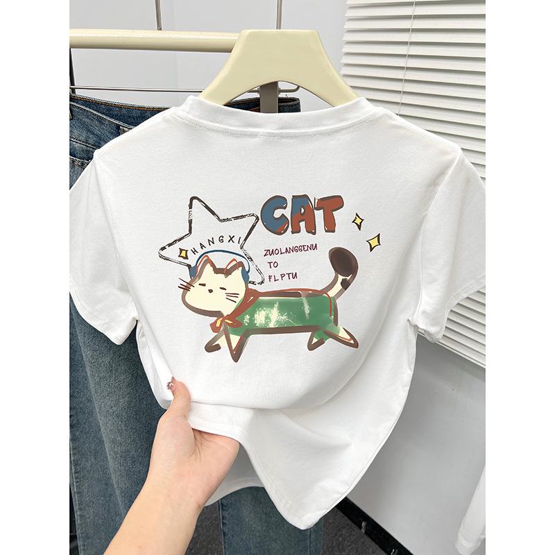 Spring/Summer 2025 Women s Korean Style Kitten Print Short Sleeve T-Shirt 2XL
Spring/Summer 2025 Women s Korean Style Kitten Print Short Sleeve T-Shirt 2XL
