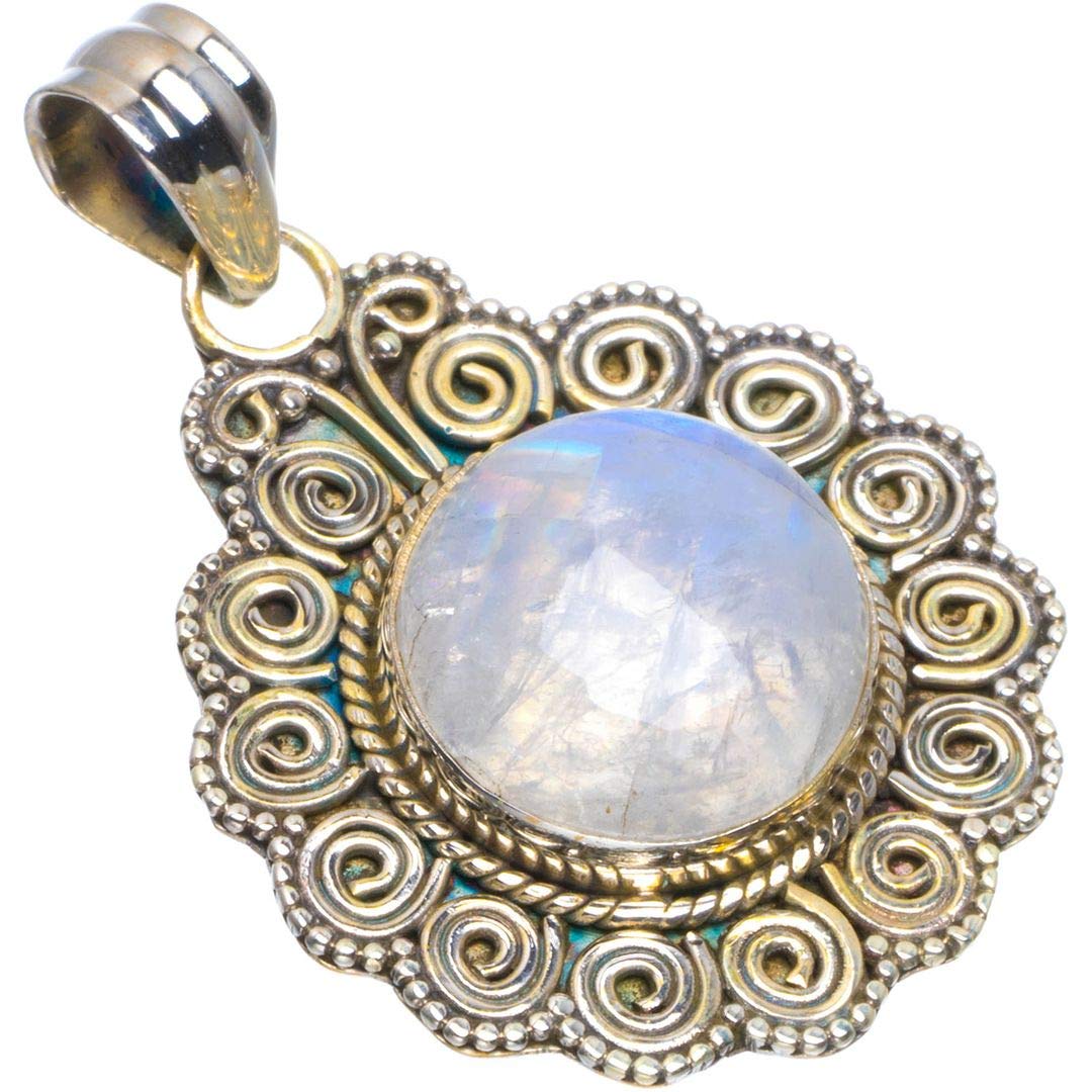 StarGems Natural Rainbow Moonstone Handmade Unique 925 Sterling Silver Pendant 1.5 B3455
StarGems Natural Rainbow Moonstone Handmade Unique 925 Sterling Silver Pendant 1.5 B3455
