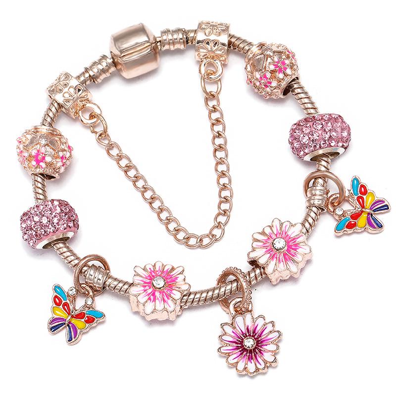 Rose Gold Daisy & Colorful Butterfly Women s Bracelet - Exquisite Temperament Gift 20 cm
Rose Gold Daisy & Colorful Butterfly Women s Bracelet - Exquisite Temperament Gift 20 cm