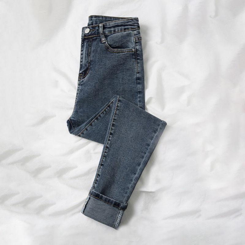 Korean High-Waisted Skinny Jeans for Women - 2026 Autumn, Butt-Lifting Slim Fit Elastic Cropped Pants Size 32 серый/синий
Korean High-Waisted Skinny Jeans for Women - 2026 Autumn, Butt-Lifting Slim Fit Elastic Cropped Pants Size 32 серый/синий