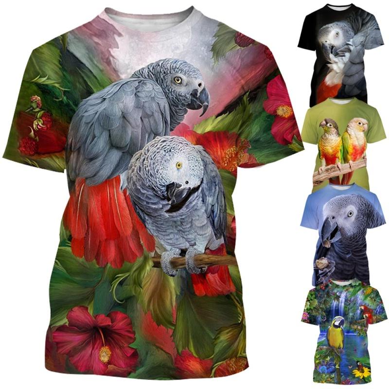 New Fashion Parrot Animal 3D Printing T-shirt Men s and Women s Summer Casual Short-sleeved Shirt Tops
New Fashion Parrot Animal 3D Printing T-shirt Men s and Women s Summer Casual Short-sleeved Shirt Tops