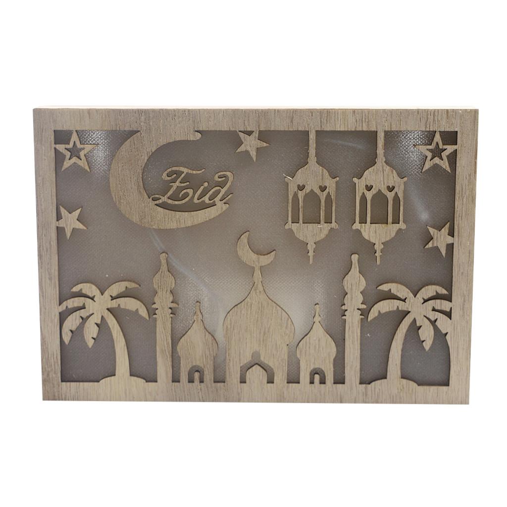 Деревянные украшения Рамадан Ид Мубарак для домашней луны Светодиодные свечи 20.4X14X3.2cm жёлтый
Деревянные украшения Рамадан Ид Мубарак для домашней луны Светодиодные свечи 20.4X14X3.2cm жёлтый