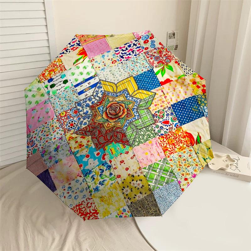 1PC Floral Patterns Fabric Squares Umbrella-8-Rib Reinforced Portable Folding Travel Suitable for All Seasons Outdoor Daily Use Is an Ideal Choice -K
1PC Floral Patterns Fabric Squares Umbrella-8-Rib Reinforced Portable Folding Travel Suitable for All Seasons Outdoor Daily Use Is an Ideal Choice -K