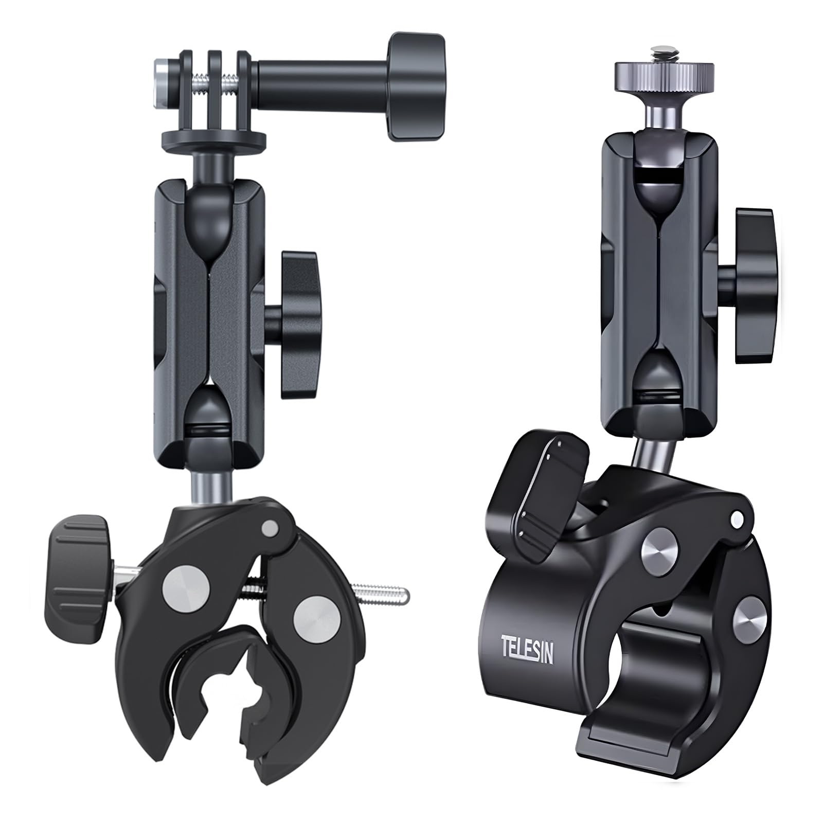 TELESIN Rotation Claw Clamp Mount Cycling Riding Double Ball Head Screw Clip Mount GoPro Accessories Action Camera Gripper Monitor Compatible with
TELESIN Rotation Claw Clamp Mount Cycling Riding Double Ball Head Screw Clip Mount GoPro Accessories Action Camera Gripper Monitor Compatible with
