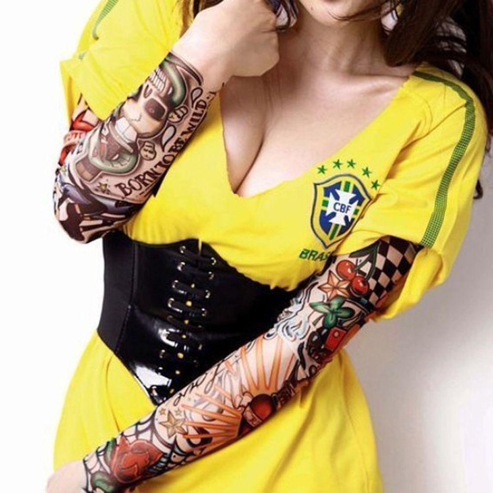 Arm Charm 1pair Nylon Tamporary Fake Tattoo Punk UV Men Sunscreen Gloves Arm Warmers Sleeves
Arm Charm 1pair Nylon Tamporary Fake Tattoo Punk UV Men Sunscreen Gloves Arm Warmers Sleeves