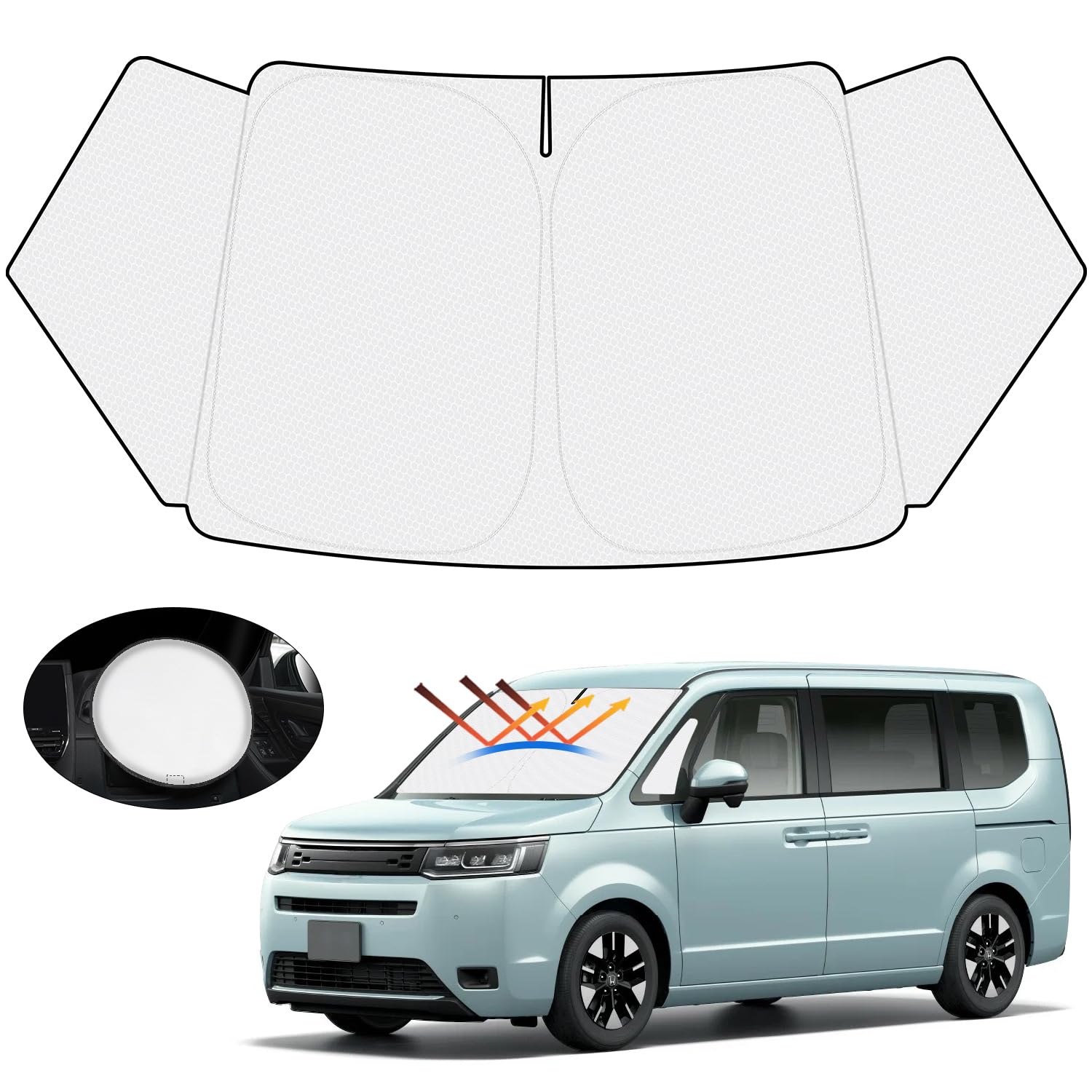 Sunshade Honda New Step Wagon Sunshade for Windshield STEP WGN May 2022 Present Car Sunshade UV Cut Sunshade Sun Protection Light Blocking Heat
Sunshade Honda New Step Wagon Sunshade for Windshield STEP WGN May 2022 Present Car Sunshade UV Cut Sunshade Sun Protection Light Blocking Heat