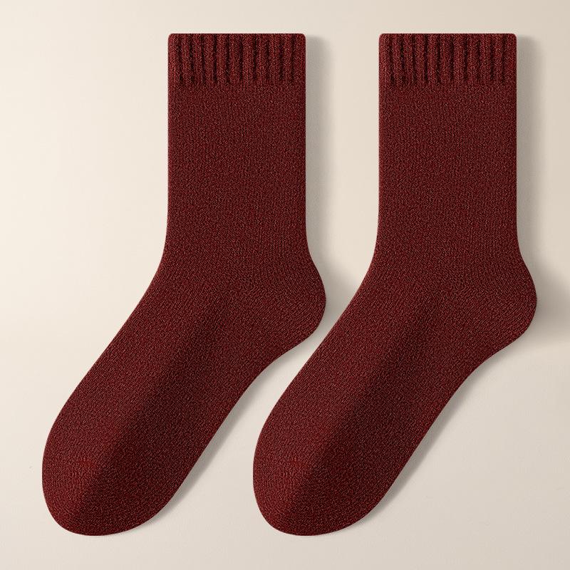 Men s Mid-calf Winter Warm High-elasticity Socks, Men s Socks, Anti-odor and Sweat-absorbing Solid Color Super Thick Wool Socks 1 pair червоний
Men s Mid-calf Winter Warm High-elasticity Socks, Men s Socks, Anti-odor and Sweat-absorbing Solid Color Super Thick Wool Socks 1 pair червоний