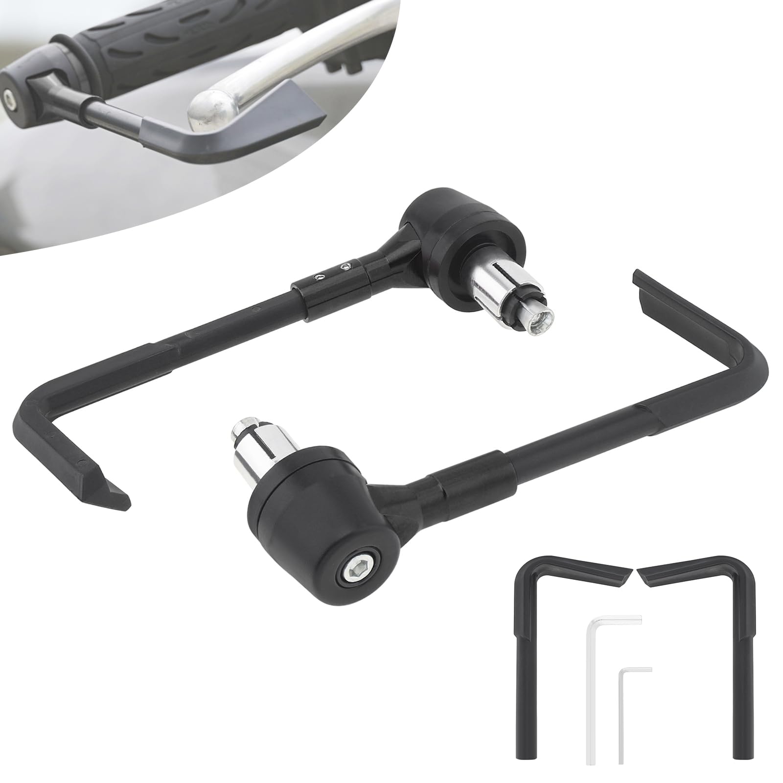 Windance 7/8 Hand Lever Guard Brake Clutch Lever Guard Handlebar Protector Fall Protection Motorcycle Motorcycle Scooter ATV Mountain Bike (Black)
Windance 7/8 Hand Lever Guard Brake Clutch Lever Guard Handlebar Protector Fall Protection Motorcycle Motorcycle Scooter ATV Mountain Bike (Black)