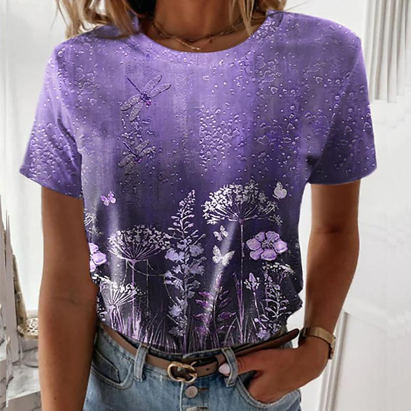 Женская летняя футболка тренд цветочный принт ретро мода футболки с коротким рукавом повседневные принтованные топы 8XL фиолетовый
Женская летняя футболка тренд цветочный принт ретро мода футболки с коротким рукавом повседневные принтованные топы 8XL фиолетовый