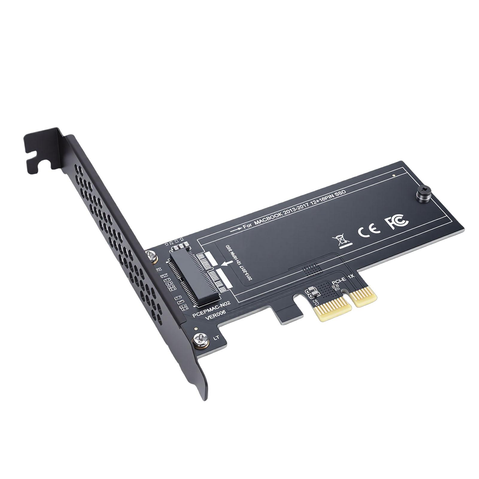 12+16 Pin SSD to M.2 KEY M PCI E 1X Adapter Card Fit for MacBook Pro 2013 2017 Model Laptop Plug and Play
12+16 Pin SSD to M.2 KEY M PCI E 1X Adapter Card Fit for MacBook Pro 2013 2017 Model Laptop Plug and Play