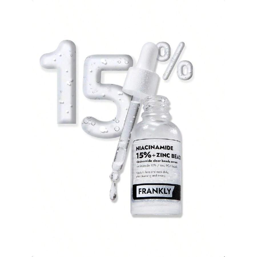 FRANKLY Niacinamide 15% & Zinc Beads Serum 30ml : Acne & Dark Spots Care, Oil Control, Even Skin Texture & Glow | Vegan & Cruelty-Free
FRANKLY Niacinamide 15% & Zinc Beads Serum 30ml : Acne & Dark Spots Care, Oil Control, Even Skin Texture & Glow | Vegan & Cruelty-Free