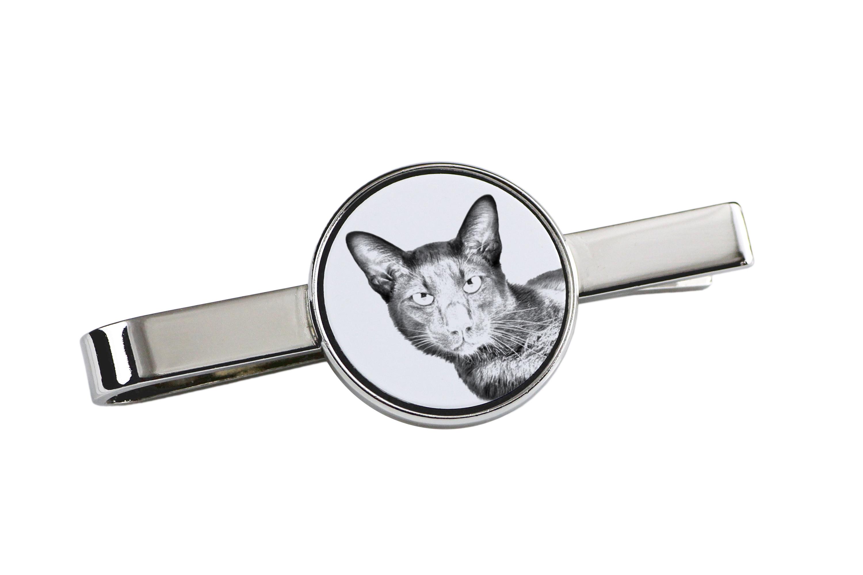 Havana Brown - cat tie clip, personalized tie clip, unique gift for men from Art-Dog brand срібний
Havana Brown - cat tie clip, personalized tie clip, unique gift for men from Art-Dog brand срібний