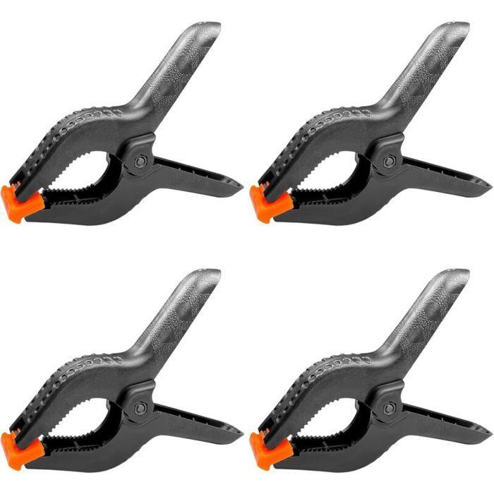 4 pièces pince à ressort plastique 6 158MM, haute force de serrage, ouverture max 65MM, pince serre-joint pour bois et atelier.
4 pièces pince à ressort plastique 6 158MM, haute force de serrage, ouverture max 65MM, pince serre-joint pour bois et atelier.