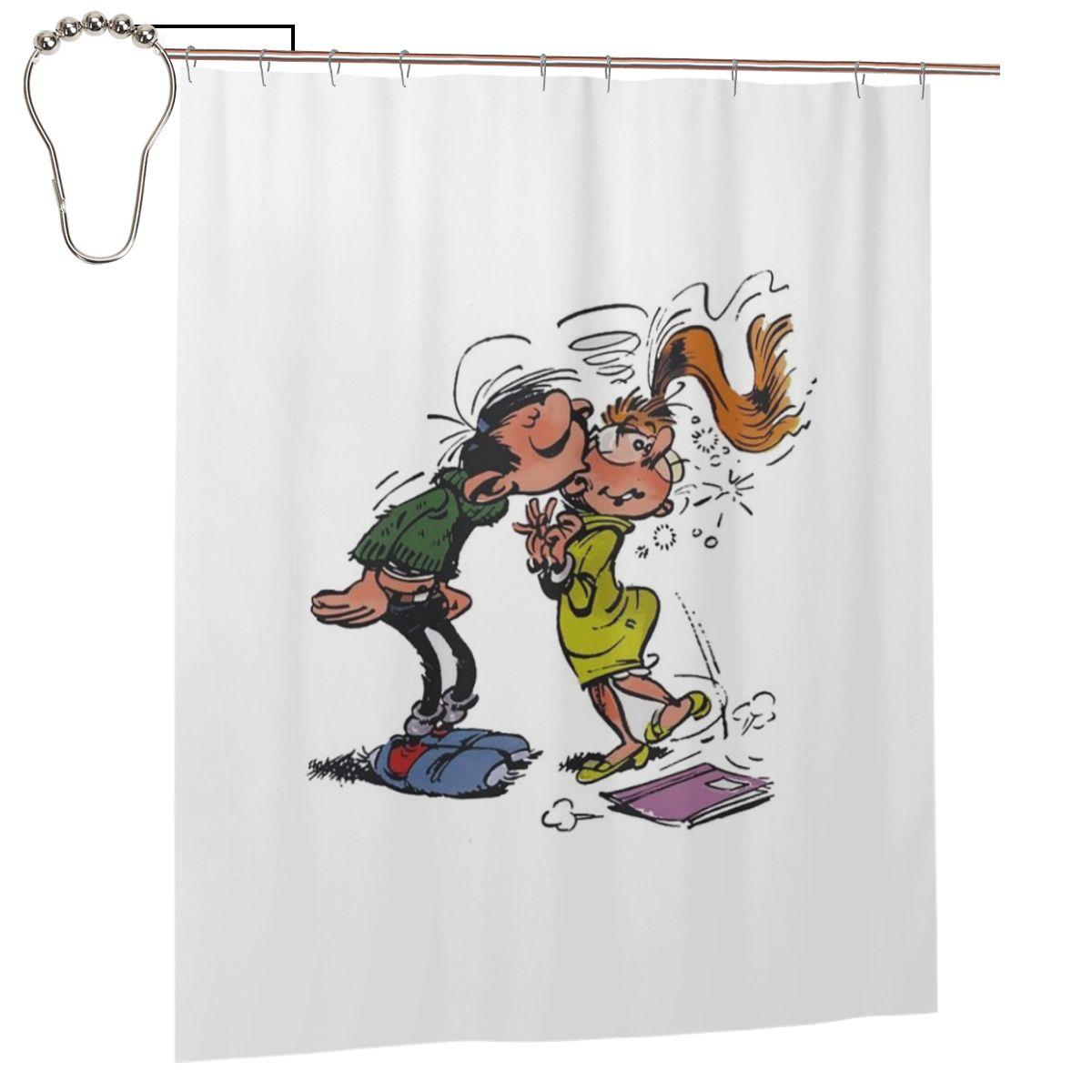 Gaston Lagaffe Big Ben Head Shower Curtain Bathroom Polyester Waterproof Bath Curtains With Hooks W60H190(CM)-1 Pcs
Gaston Lagaffe Big Ben Head Shower Curtain Bathroom Polyester Waterproof Bath Curtains With Hooks W60H190(CM)-1 Pcs