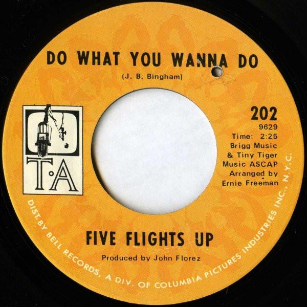 7inch Record FIVE FLIGHTS UP - Do What You Wanna Do / Black Cat 202 T-A 1970 US Soul/Funk Used
7inch Record FIVE FLIGHTS UP - Do What You Wanna Do / Black Cat 202 T-A 1970 US Soul/Funk Used