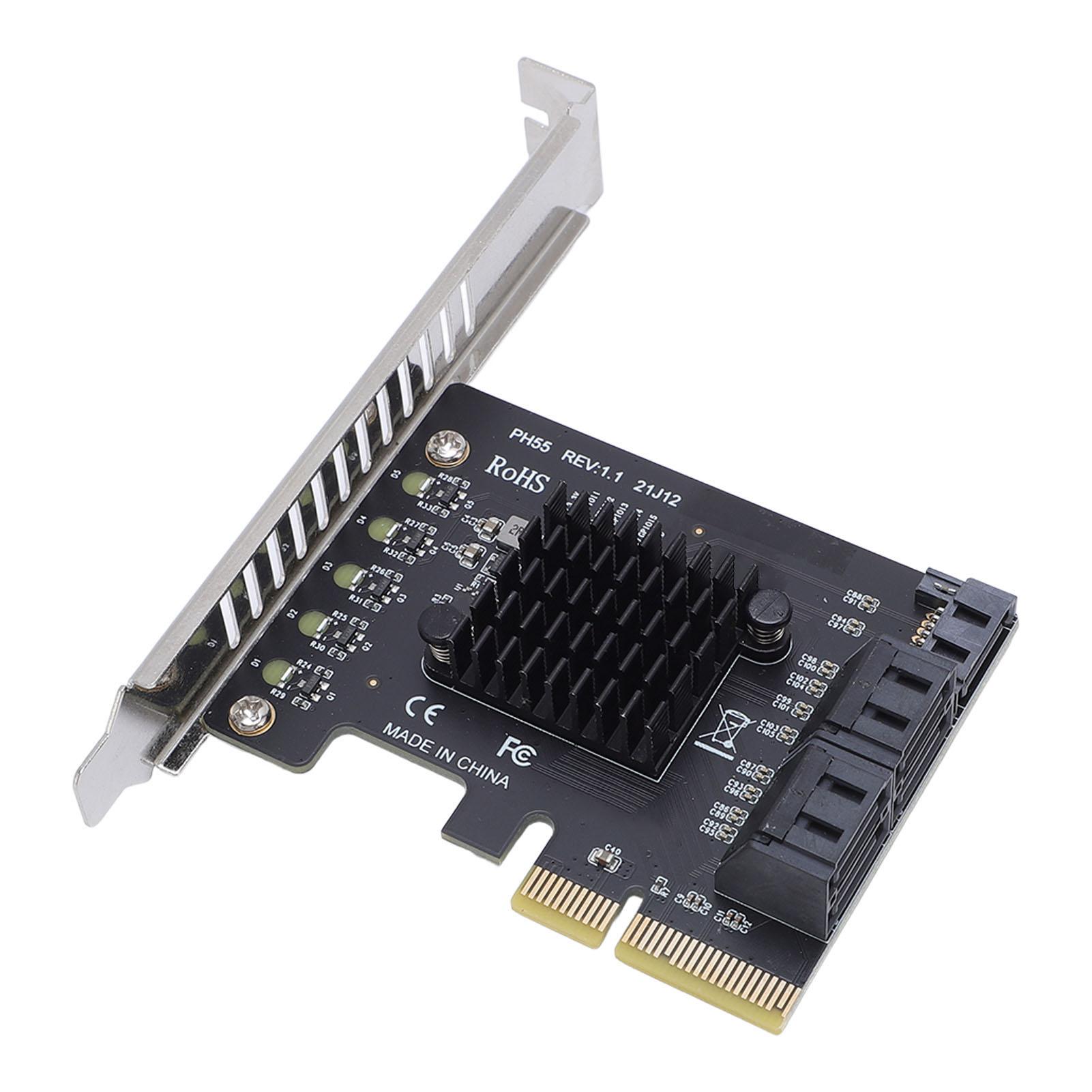 Карта розширення PCIE X4 X8 X16 на 5 портів Serial ATA 3.0 3.1 6 Гбіт/с Plug and Play Швидке нагрівання
Карта розширення PCIE X4 X8 X16 на 5 портів Serial ATA 3.0 3.1 6 Гбіт/с Plug and Play Швидке нагрівання