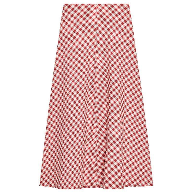 Zaprha 2025 New Arrival French Vichy Plaid Midi Skirt Skirt Long Draping Effect A- line Umbrella Skirt 3152417 White/Red L
Zaprha 2025 New Arrival French Vichy Plaid Midi Skirt Skirt Long Draping Effect A- line Umbrella Skirt 3152417 White/Red L