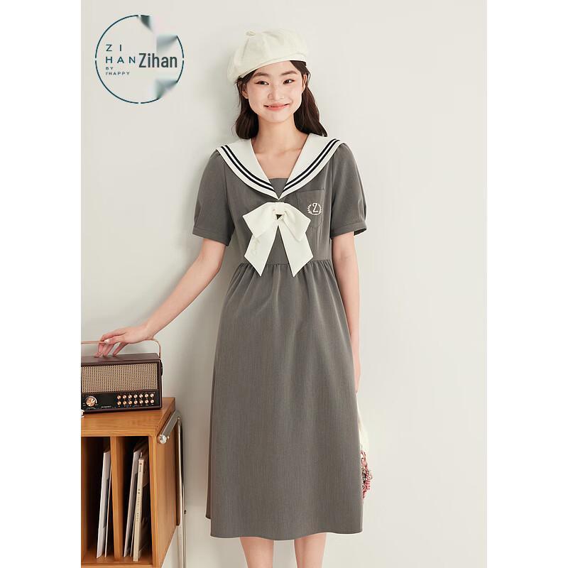 ZIHAN Sailor Collar Bow A-line Dress M
ZIHAN Sailor Collar Bow A-line Dress M