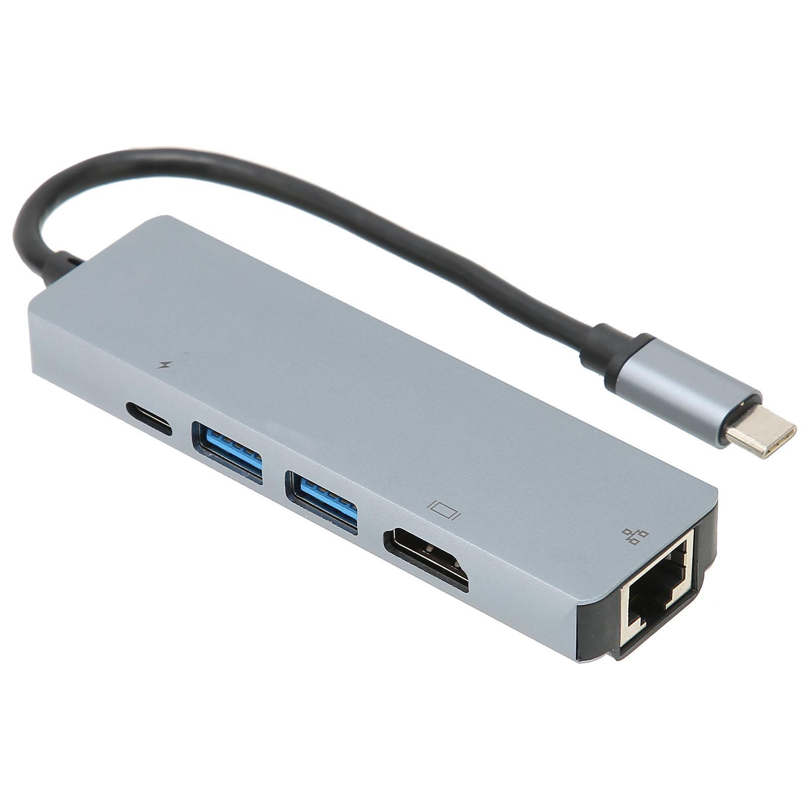 USB C Hub 5 в 1 Высокоскоростная передача данных Превосходное рассеивание тепла Ethernet-адаптер для
USB C Hub 5 в 1 Высокоскоростная передача данных Превосходное рассеивание тепла Ethernet-адаптер для
