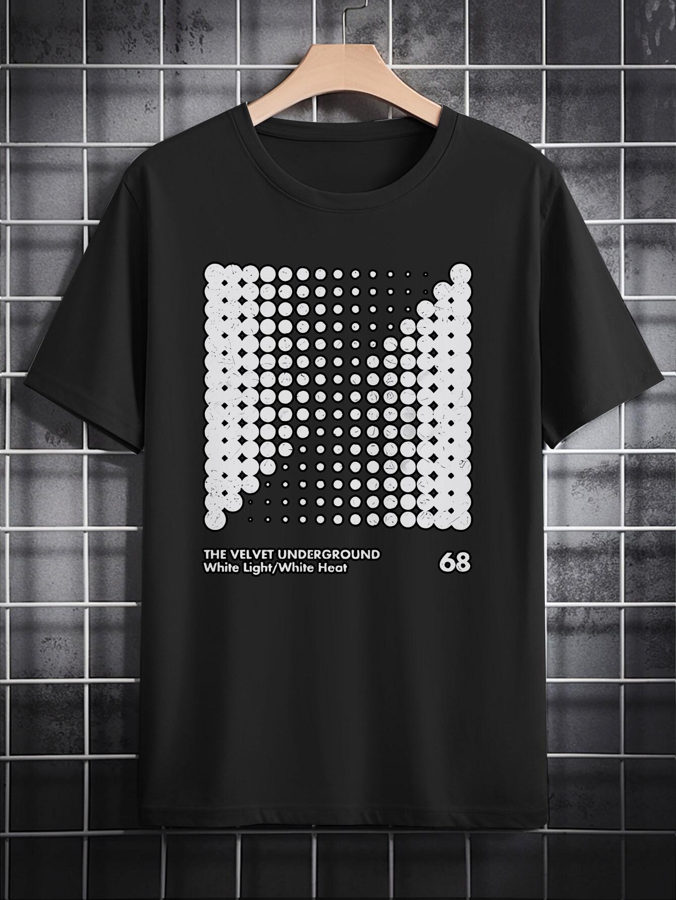 Casual Crew Neck T-shirt with 3D Dot Print Design - The Velvet Underground White Light/White Heat Graphic XXXXL
Casual Crew Neck T-shirt with 3D Dot Print Design - The Velvet Underground White Light/White Heat Graphic XXXXL