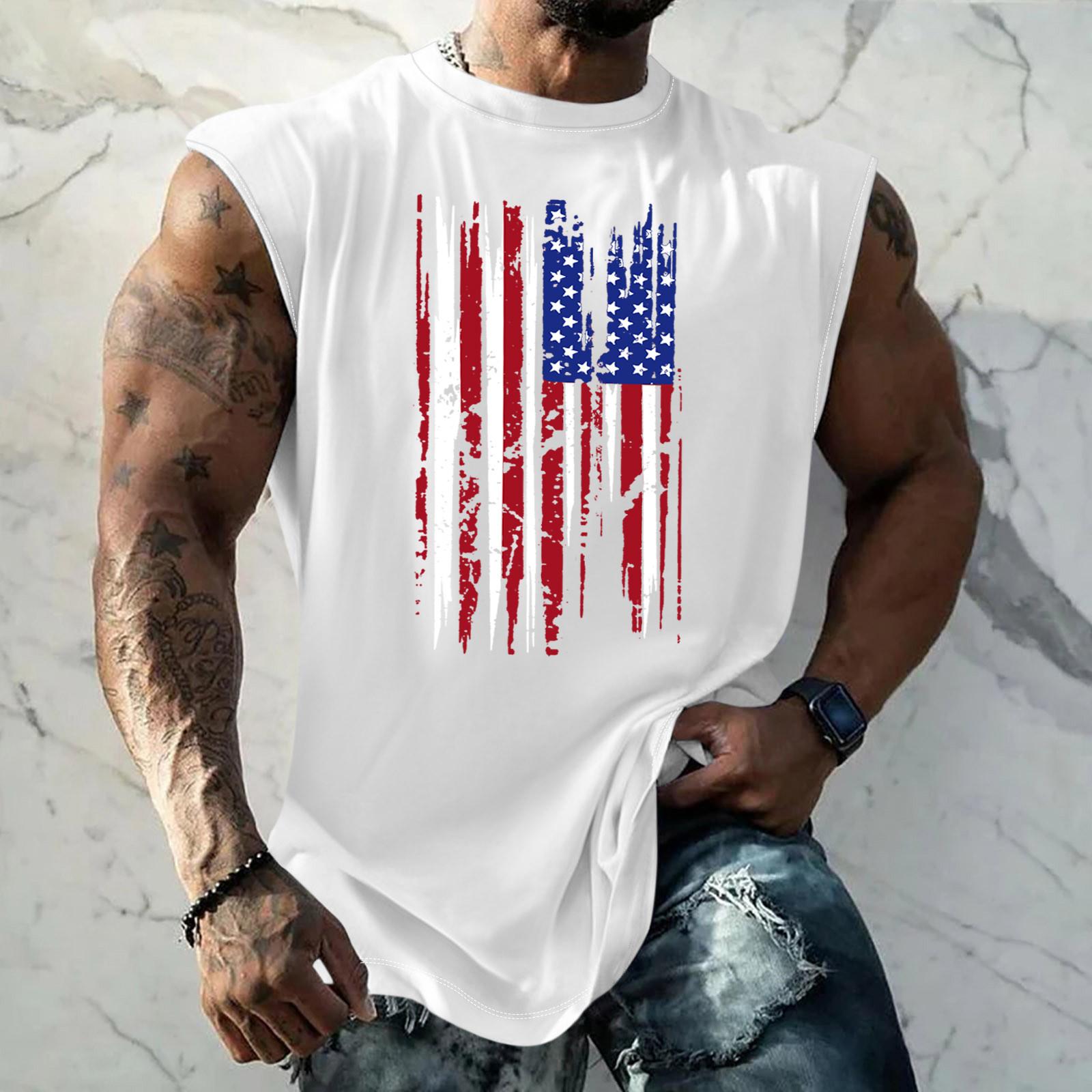 Чоловічий літній модний повсякденний топ-камізол без рукавів L білий
Чоловічий літній модний повсякденний топ-камізол без рукавів L білий