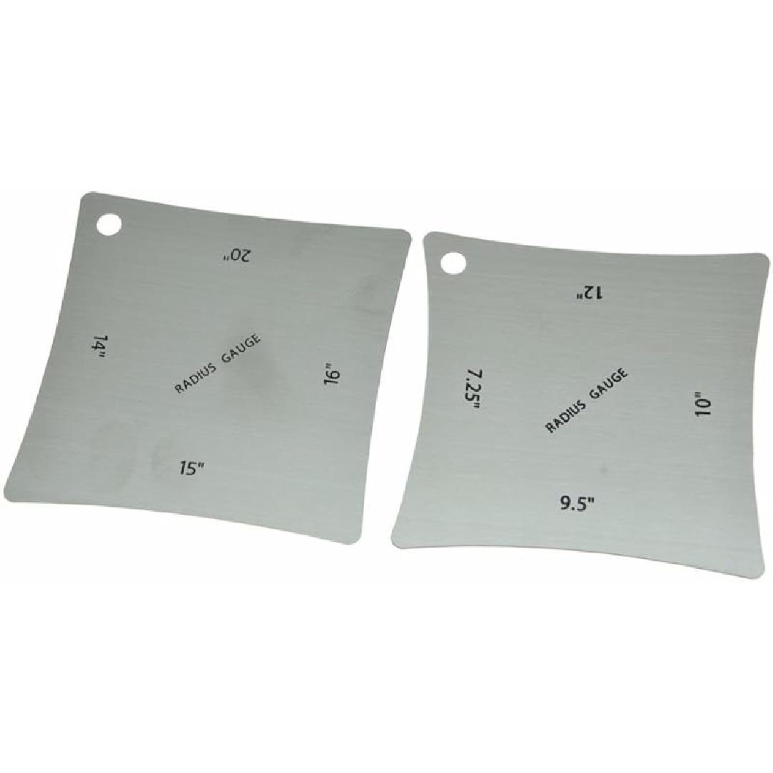 KAISH Набор из 4 нержавеющих стальных гитарных надрезанных радиусных шаблонов для измерения грифа и ладов, инструмент лютье Set of 2
KAISH Набор из 4 нержавеющих стальных гитарных надрезанных радиусных шаблонов для измерения грифа и ладов, инструмент лютье Set of 2
