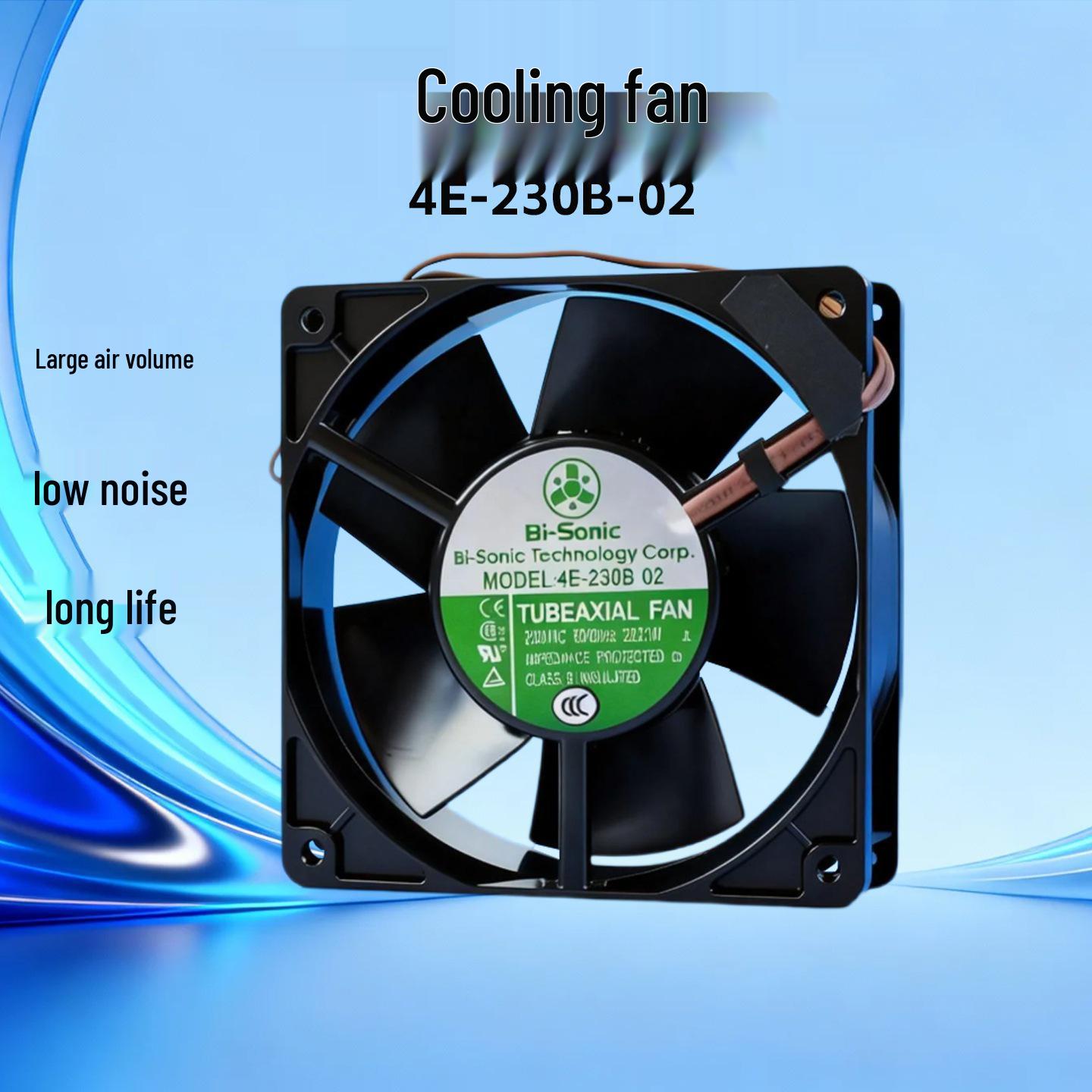 New Bai Rui 230V Iron Leaf Axial Flow Fan 12038, Model 4E-230B.
New Bai Rui 230V Iron Leaf Axial Flow Fan 12038, Model 4E-230B.