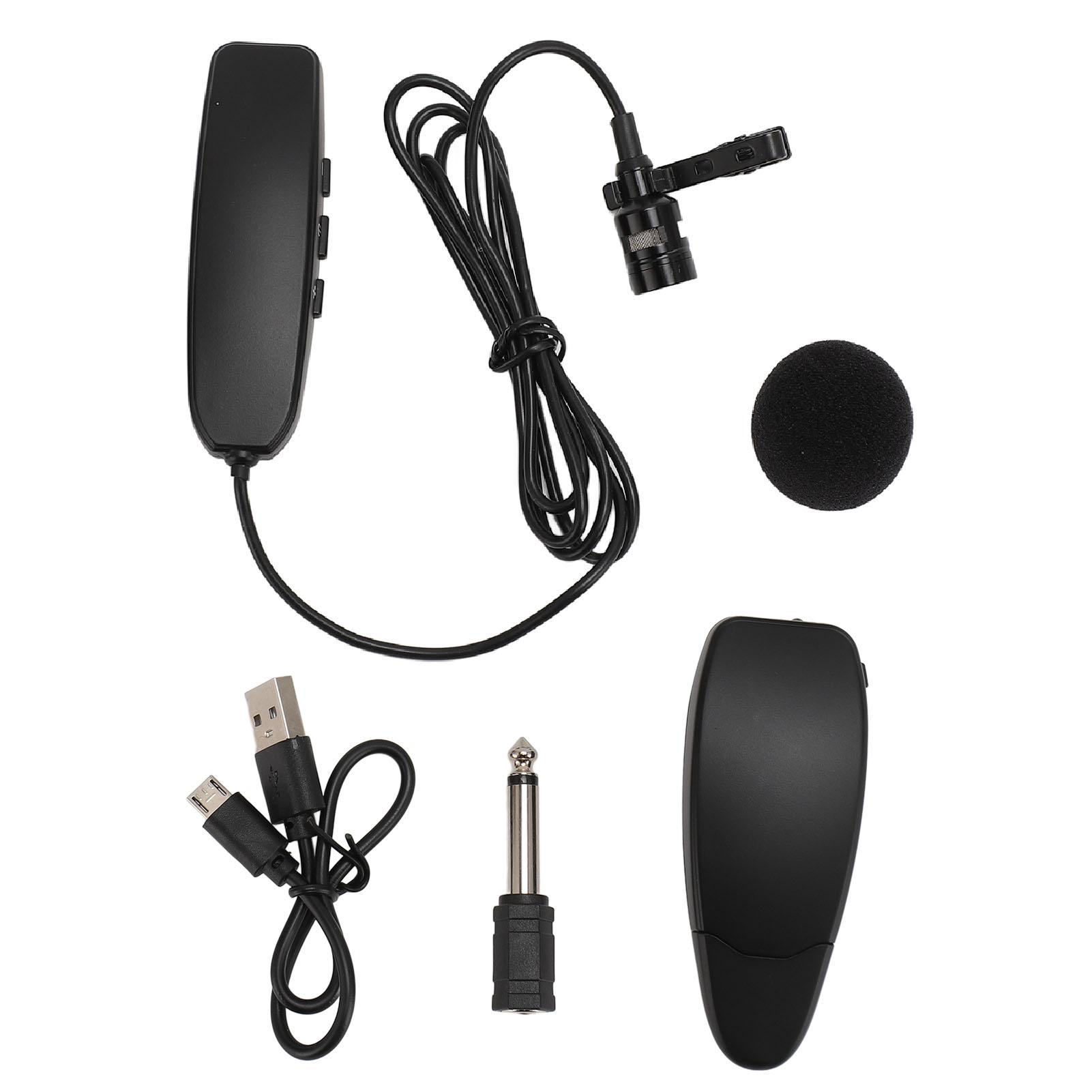 Wireless Lavalier Microphone HiFi Sound Plug and Play Rechargeable 2.4G Wireless Clip On Mic for
Wireless Lavalier Microphone HiFi Sound Plug and Play Rechargeable 2.4G Wireless Clip On Mic for