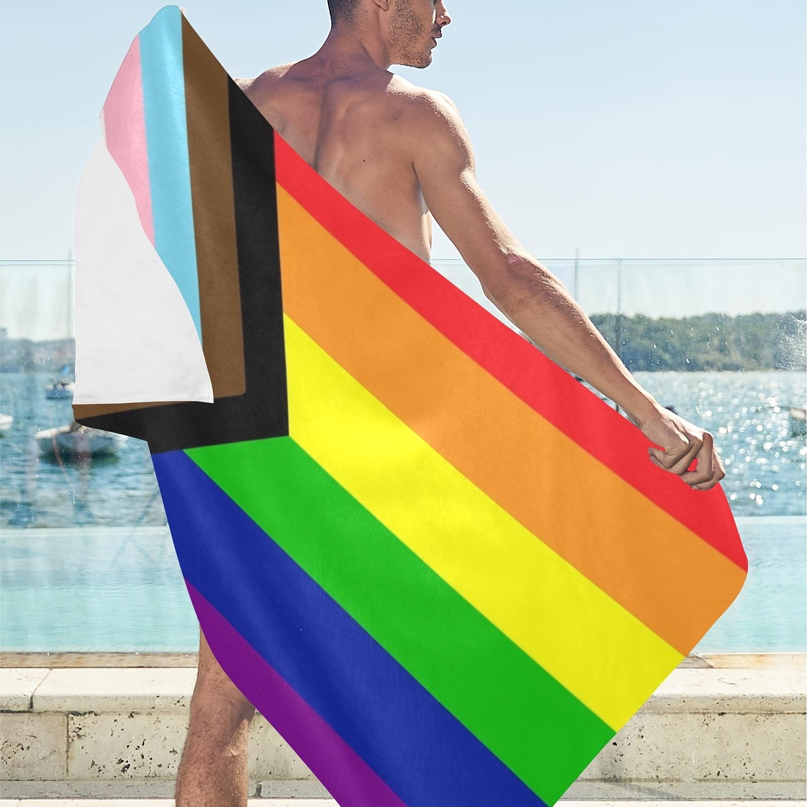 Pride Day Rainbow Beach Towels Beach Towel LGBT Beach Towel Stylish Pool Towels for Homosexuality Quick Dry Beach Towel W30*H60(CM)
Pride Day Rainbow Beach Towels Beach Towel LGBT Beach Towel Stylish Pool Towels for Homosexuality Quick Dry Beach Towel W30*H60(CM)