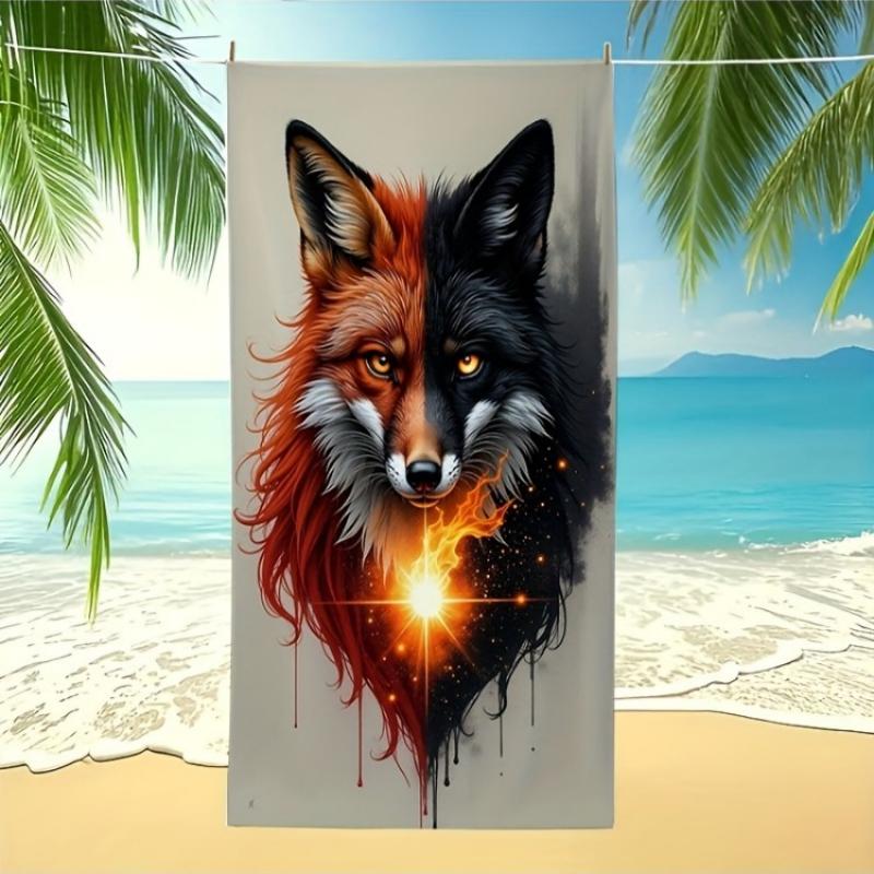 1pc FoxHead Pattern Beach Towel,Suitable for Seaside,Swimming Pool,Bathroom,Camping Travel,Yoga Fitness Multipurpose Beach Towel W30*H60(CM)
1pc FoxHead Pattern Beach Towel,Suitable for Seaside,Swimming Pool,Bathroom,Camping Travel,Yoga Fitness Multipurpose Beach Towel W30*H60(CM)