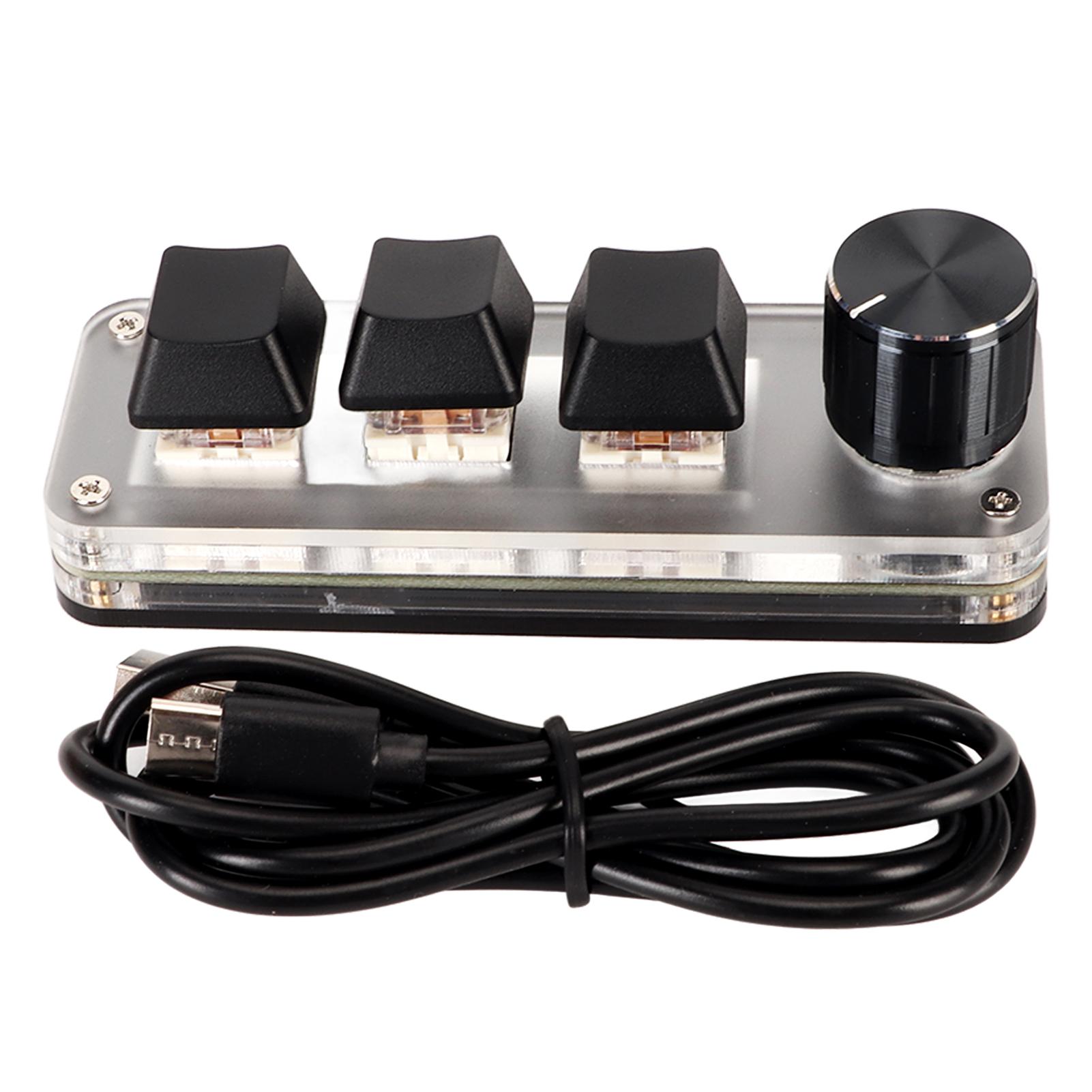 Червоний комутатор Macro Keyboard Plug and Play Ергономічні індивідуальні ручки USB-клавіатура для настільного ПК 3 Keys 1 Knob
Червоний комутатор Macro Keyboard Plug and Play Ергономічні індивідуальні ручки USB-клавіатура для настільного ПК 3 Keys 1 Knob